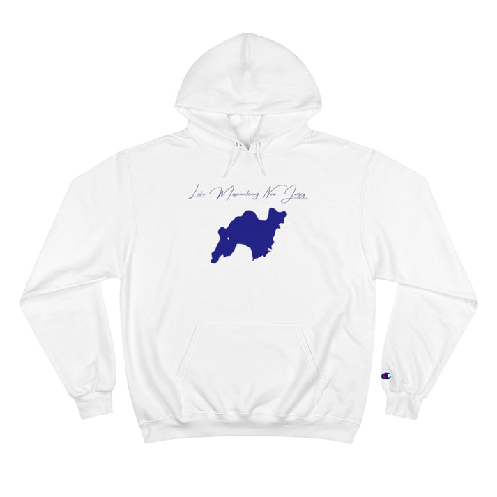 New  Jersey  Lake  Musconetcong  Hoodie  front  position  view  from  front  white.webp