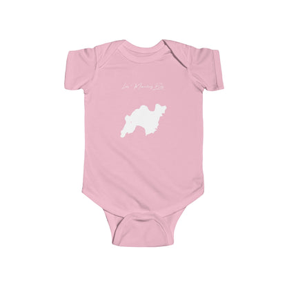 New  Jersey  Lake  Musconetcong  Onesie  front  position  view  from  front  pink.webp
