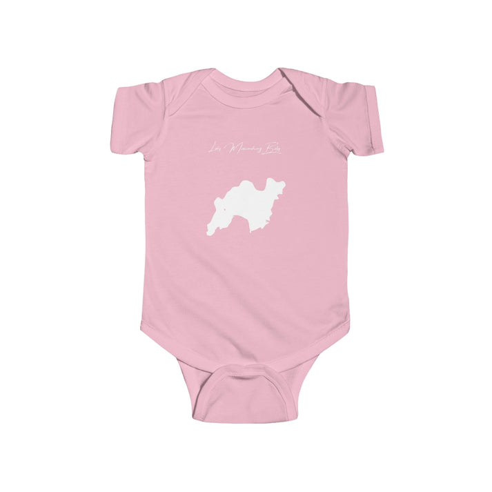 New  Jersey  Lake  Musconetcong  Onesie  front  position  view  from  front  pink.webp