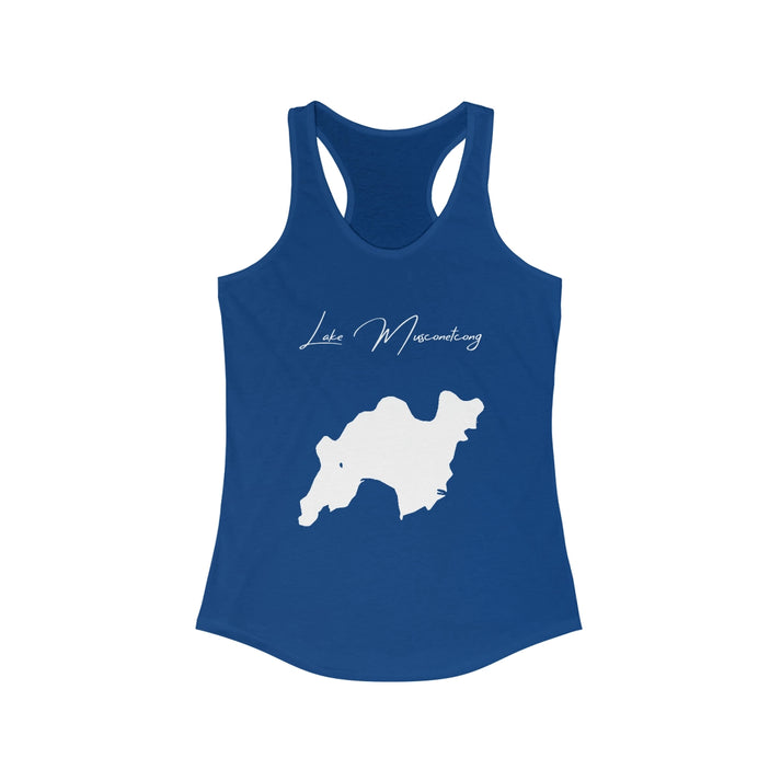 New  Jersey  Lake  Musconetcong  Racerback-Tank  front  position  view  from  front  solid  royal.webp