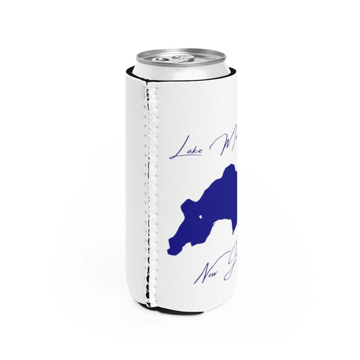 New  Jersey  Lake  Musconetcong  Slim  Can  Koozie  all  position  view  from  right  white.webp