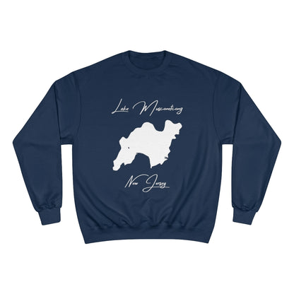 New  Jersey  Lake  Musconetcong  Sweatshirt  front  position  view  from  front  navy.webp