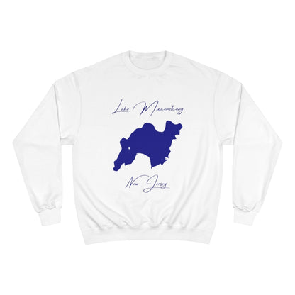 New  Jersey  Lake  Musconetcong  Sweatshirt  front  position  view  from  front  white.webp
