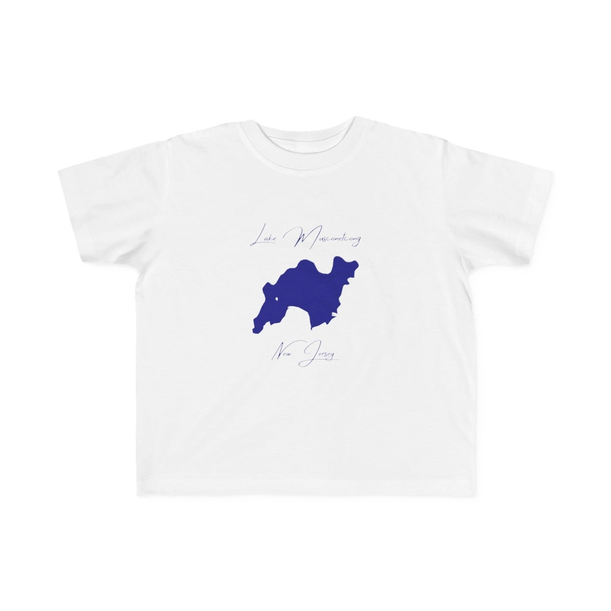 New  Jersey  Lake  Musconetcong  Toddler  T-shirt  front  position  view  from  front  white.webp