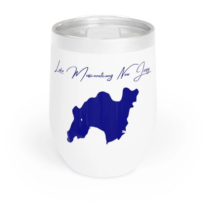 New  Jersey  Lake  Musconetcong  Wine  Tumbler  front  position  view  from  front  white.webp
