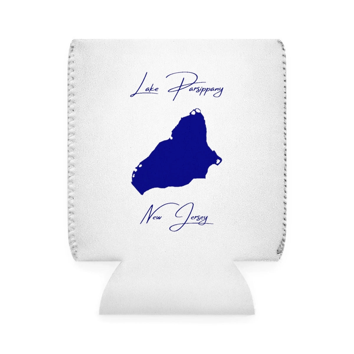 New  Jersey  Lake  Parsippany  Can  Koozie  front  position  view  from  front-1  white.webp