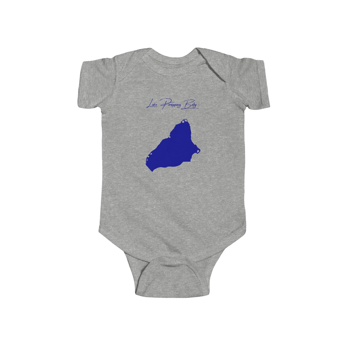 New  Jersey  Lake  Parsippany  Onesie  front  position  view  from  front  heather.webp