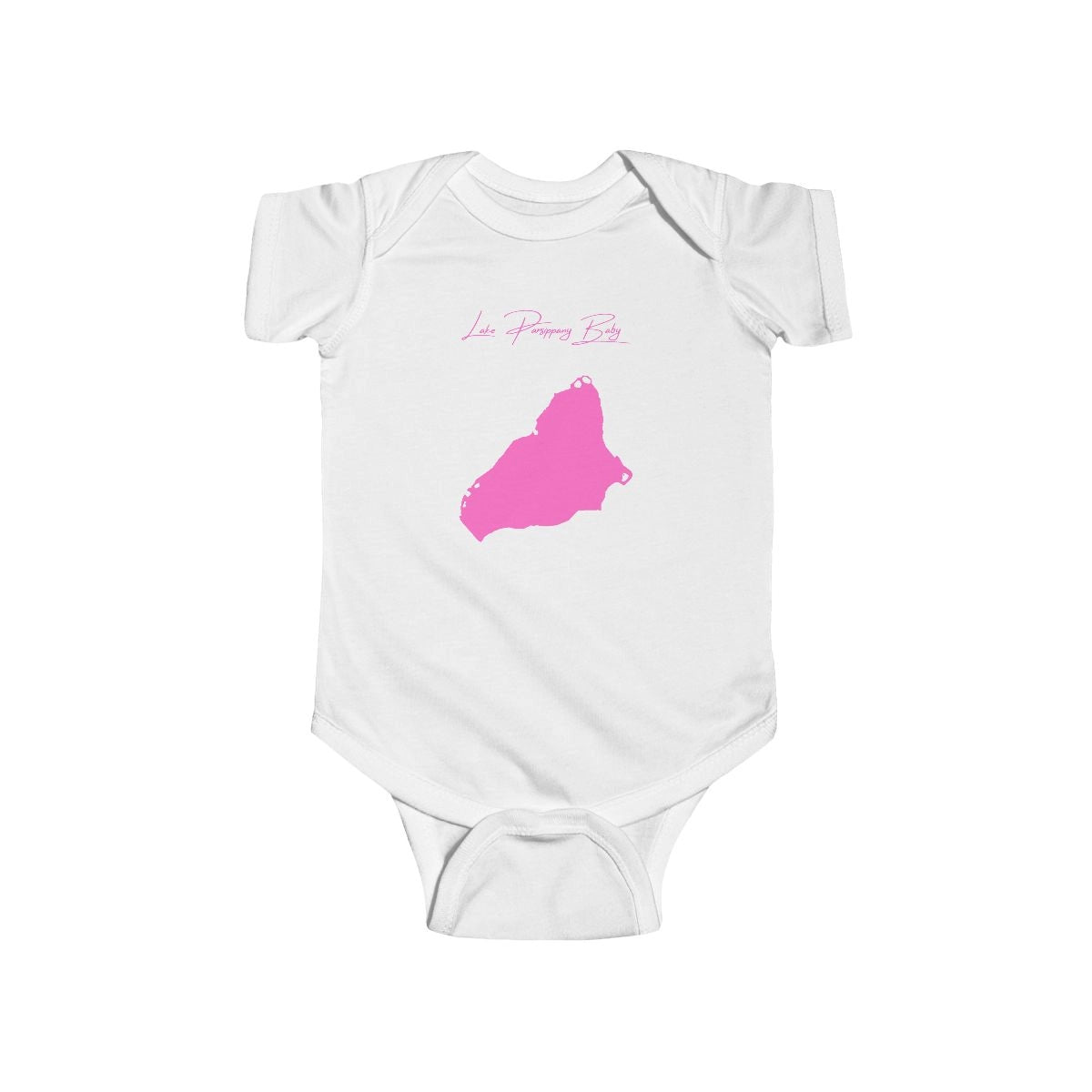 New  Jersey  Lake  Parsippany  Onesie  front  position  view  from  front  white.webp
