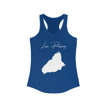 New  Jersey  Lake  Parsippany  Racerback-Tank  front  position  view  from  front  solid  royal.webp