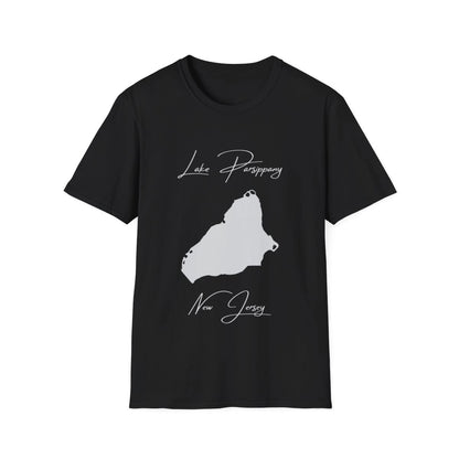 New  Jersey  Lake  Parsippany  T-shirt  front  position  view  from  front  black.webp