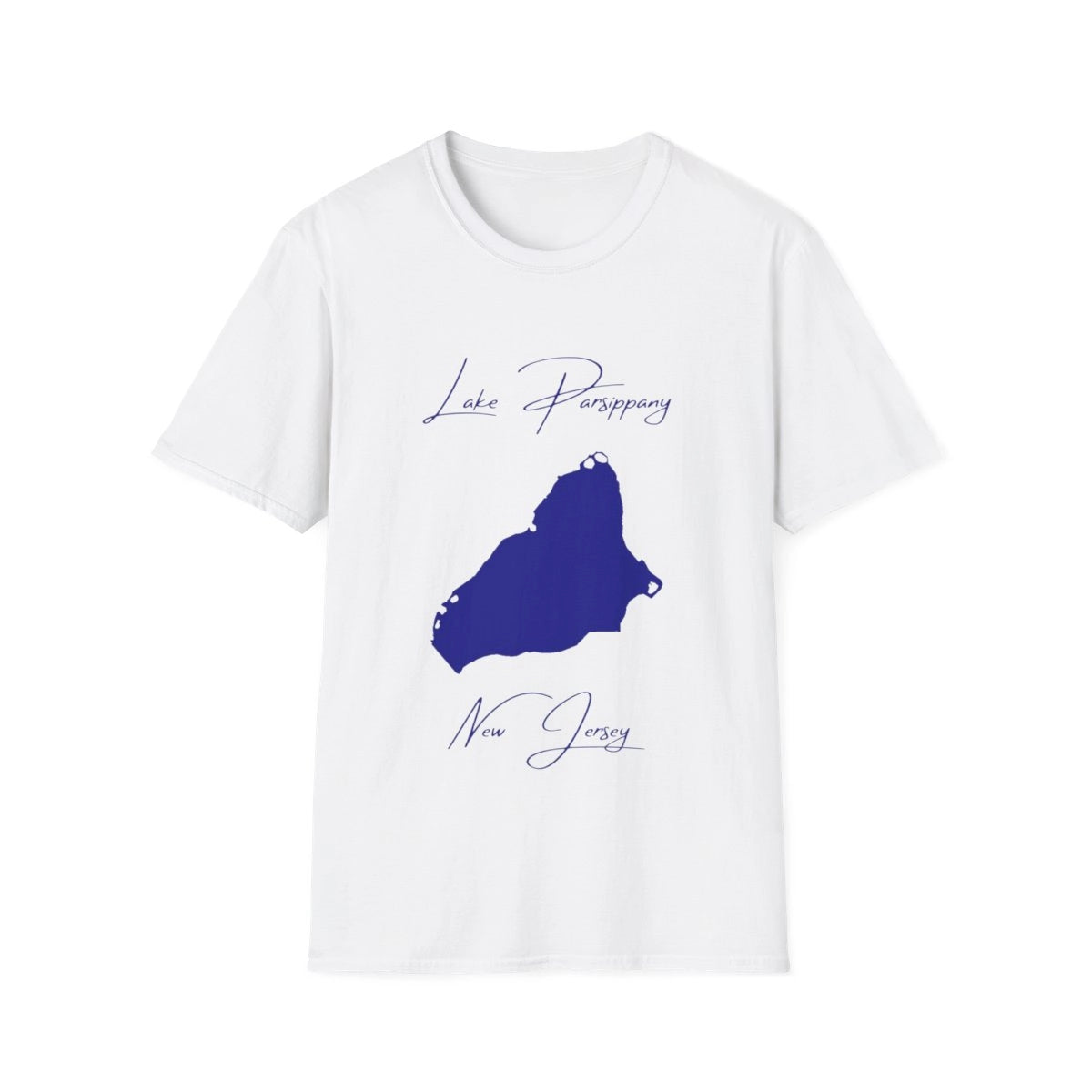 New  Jersey  Lake  Parsippany  T-shirt  front  position  view  from  front  white.webp