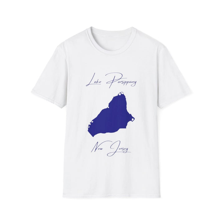 New  Jersey  Lake  Parsippany  T-shirt  front  position  view  from  front  white.webp