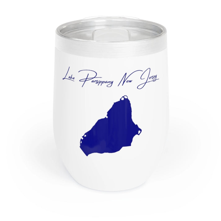 New  Jersey  Lake  Parsippany  Wine  Tumbler  front  position  view  from  front  white.webp