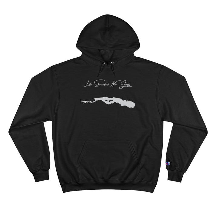 New  Jersey  Lake  Shenandoah  Hoodie  front  position  view  from  front  black.webp