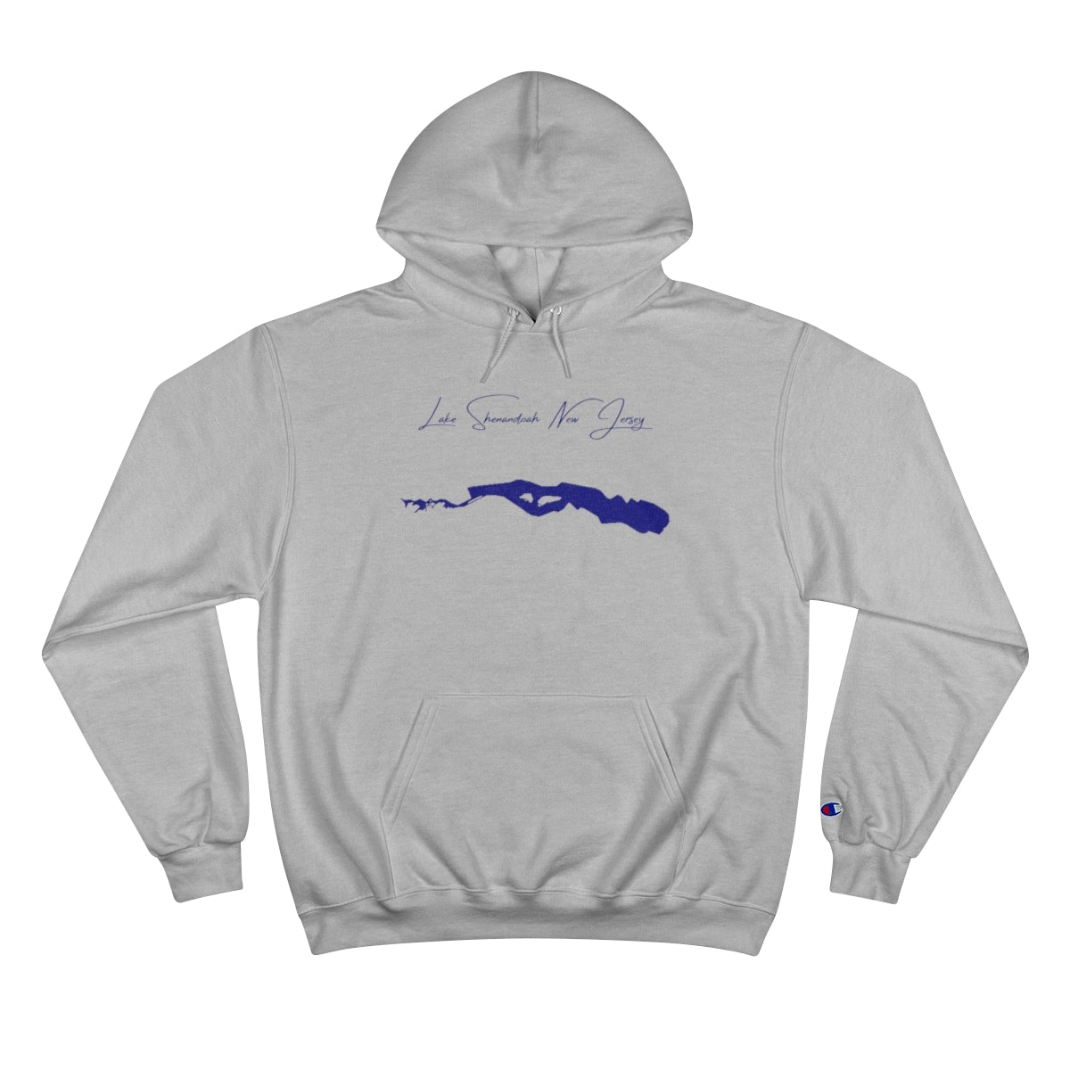 New  Jersey  Lake  Shenandoah  Hoodie  front  position  view  from  front  light  steel.webp
