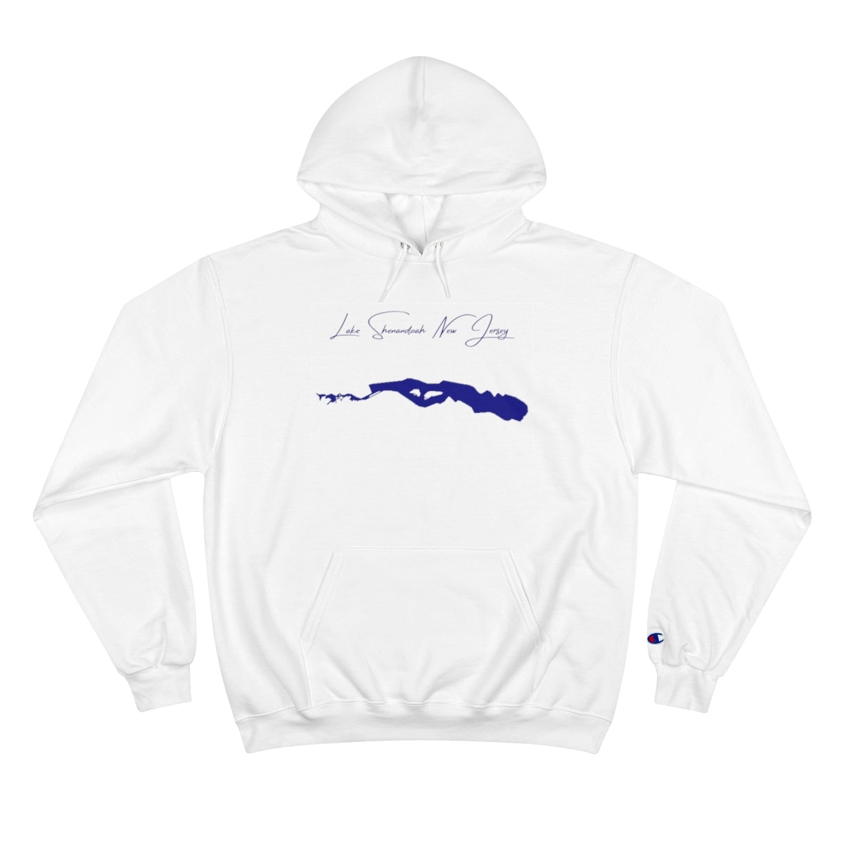 New  Jersey  Lake  Shenandoah  Hoodie  front  position  view  from  front  white.webp