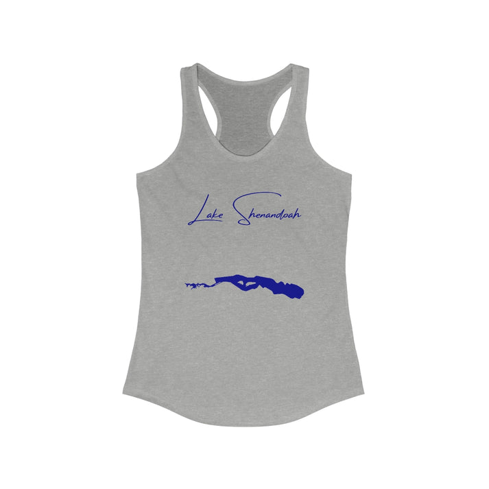 New  Jersey  Lake  Shenandoah  Racerback-Tank  front  position  view  from  front  heather  grey.webp