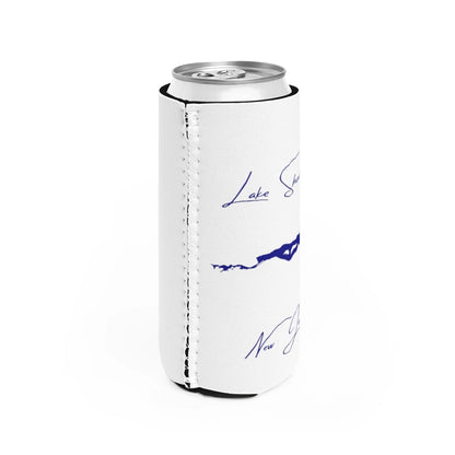 New  Jersey  Lake  Shenandoah  Slim  Can  Koozie  all  position  view  from  right  white.webp