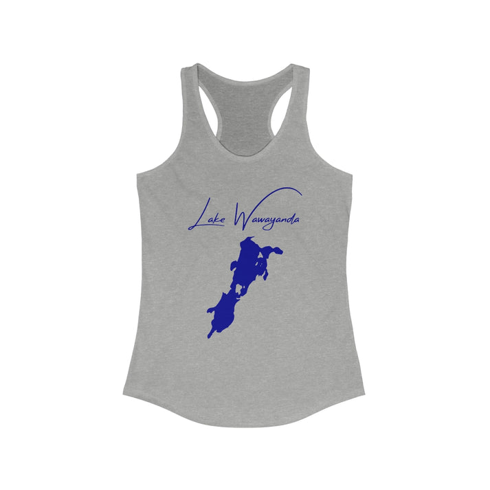 New  Jersey  Lake  Wawayanda  Racerback-Tank  front  position  view  from  front  heather  grey.webp
