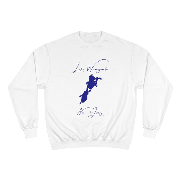 New  Jersey  Lake  Wawayanda  Sweatshirt  front  position  view  from  front  white.webp