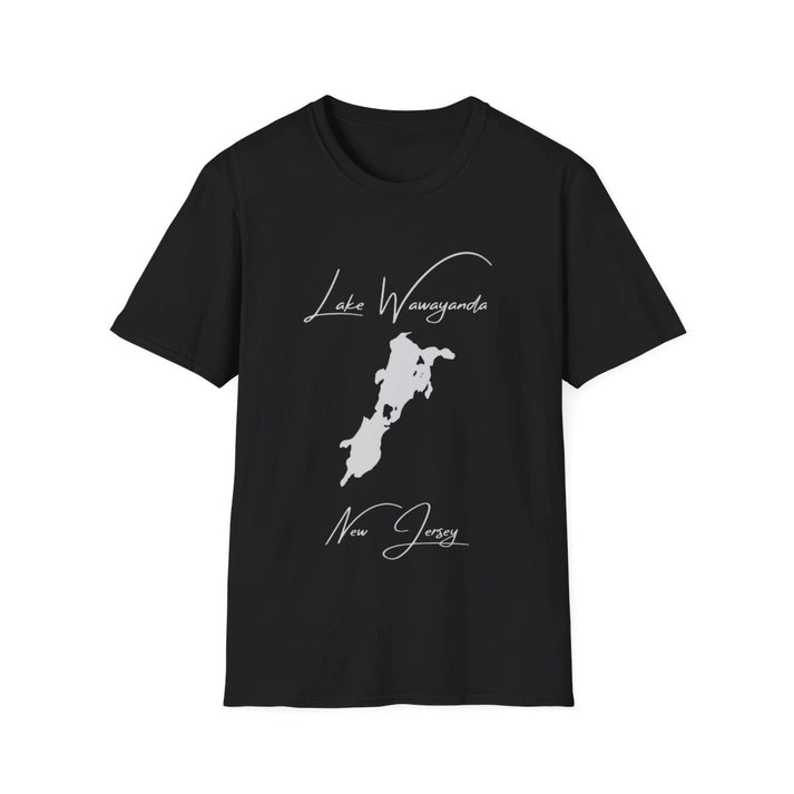 New  Jersey  Lake  Wawayanda  T-shirt  front  position  view  from  front  black.webp