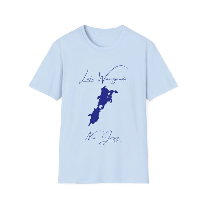 New  Jersey  Lake  Wawayanda  T-shirt  front  position  view  from  front  light  blue.webp