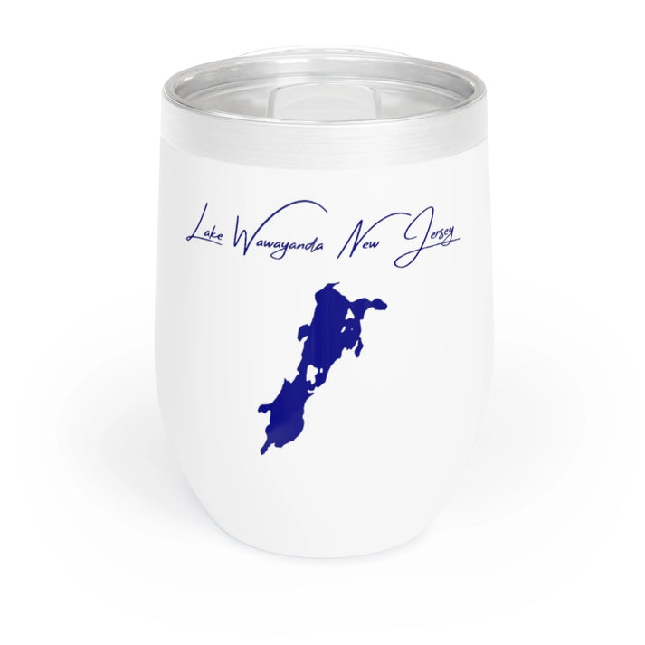 New  Jersey  Lake  Wawayanda  Wine  Tumbler  front  position  view  from  front  white.webp