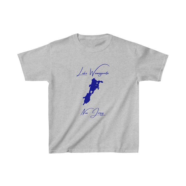 New  Jersey  Lake  Wawayanda  Youth  T-shirt  front  position  view  from  front  sport  grey.webp