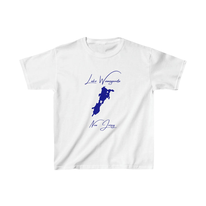 New  Jersey  Lake  Wawayanda  Youth  T-shirt  front  position  view  from  front  white.webp
