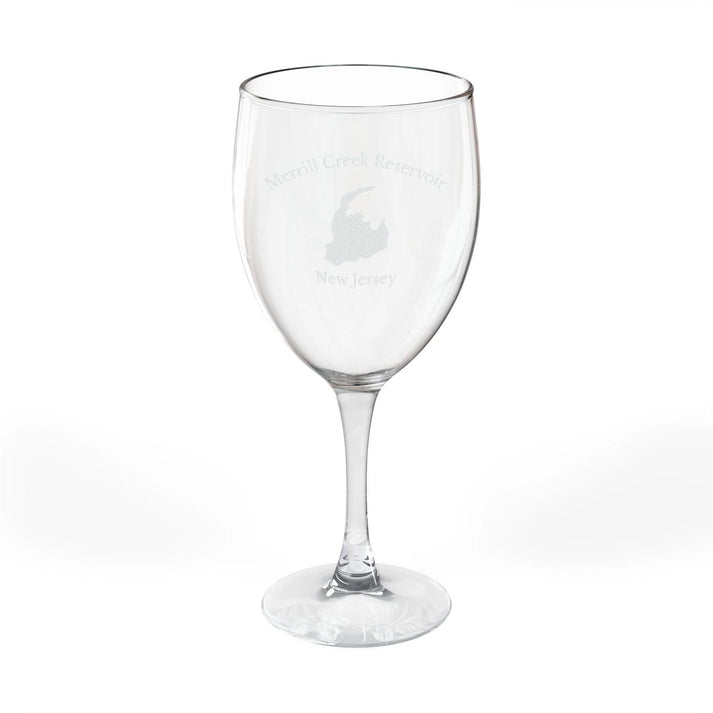 New  Jersey  Merrill  Creek  Reservoir  Engraved  Wine  Glass  other  position  view  from  front  10.5oz.webp