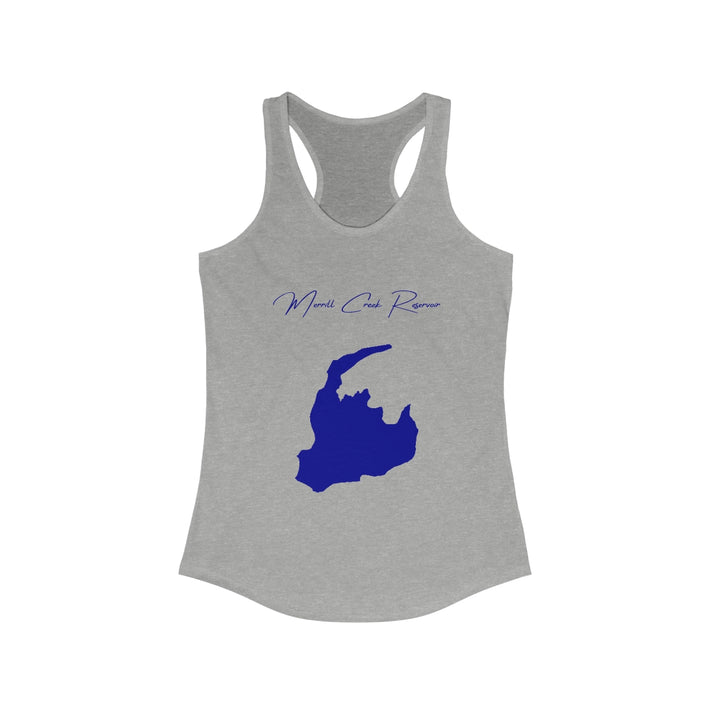 New  Jersey  Merrill  Creek  Reservoir  Racerback-Tank  front  position  view  from  front  heather  grey.webp