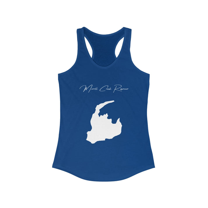 New  Jersey  Merrill  Creek  Reservoir  Racerback-Tank  front  position  view  from  front  solid  royal.webp