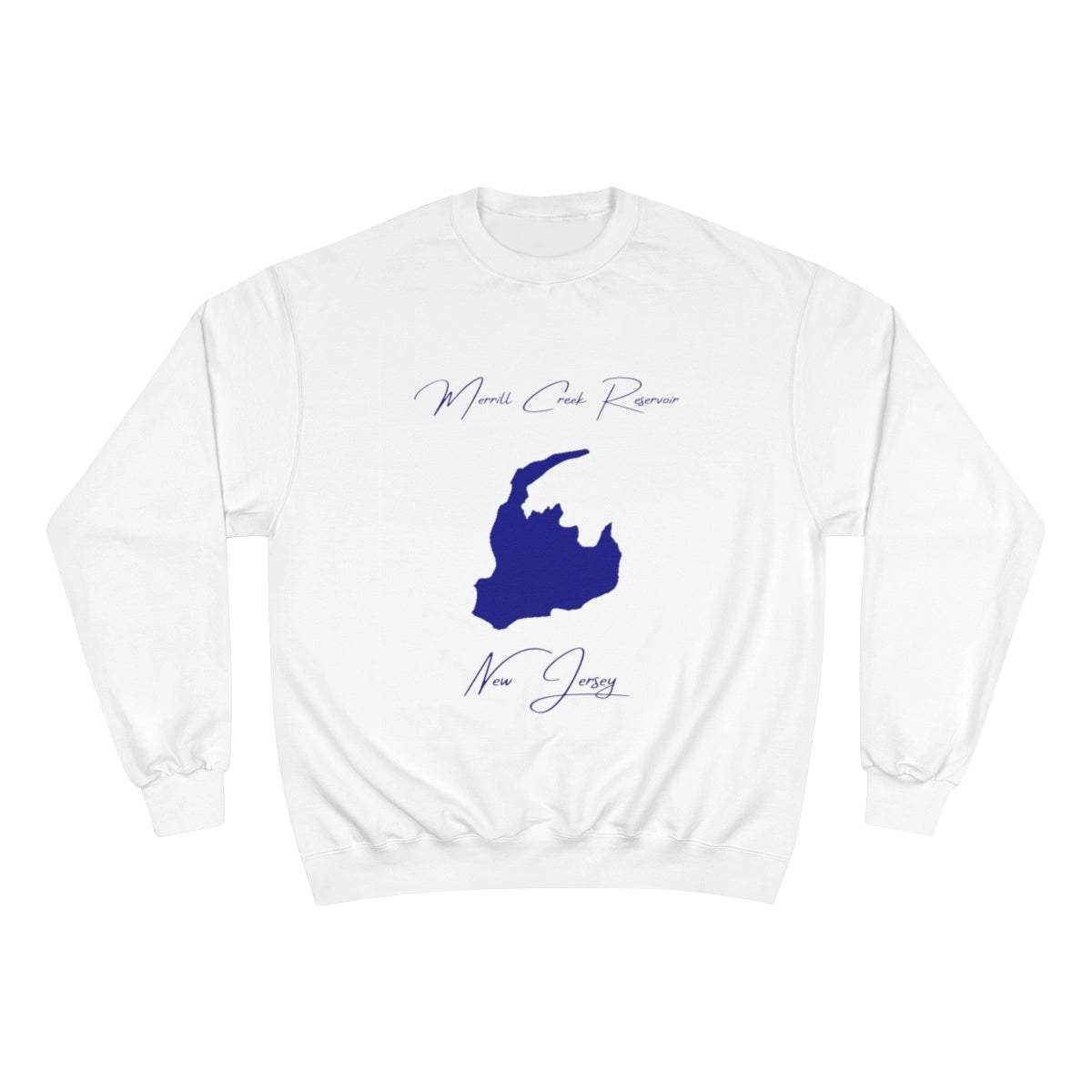 New  Jersey  Merrill  Creek  Reservoir  Sweatshirt  front  position  view  from  front  white.webp