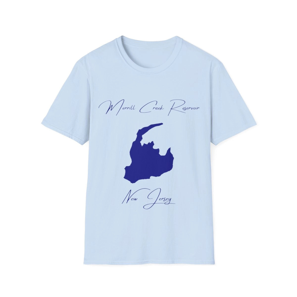 New  Jersey  Merrill  Creek  Reservoir  T-shirt  front  position  view  from  front  light  blue.webp
