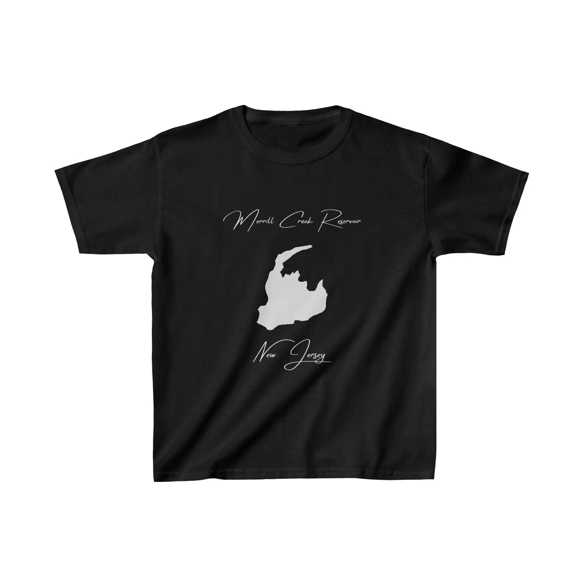 New  Jersey  Merrill  Creek  Reservoir  Youth  T-shirt  front  position  view  from  front  black.webp