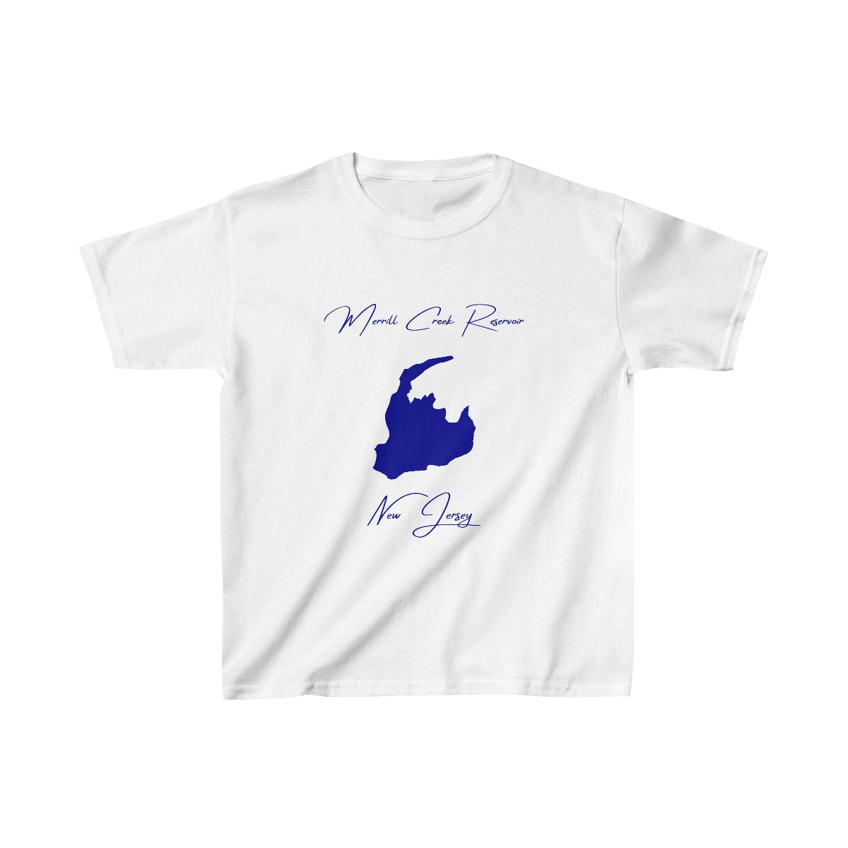 New  Jersey  Merrill  Creek  Reservoir  Youth  T-shirt  front  position  view  from  front  white.webp