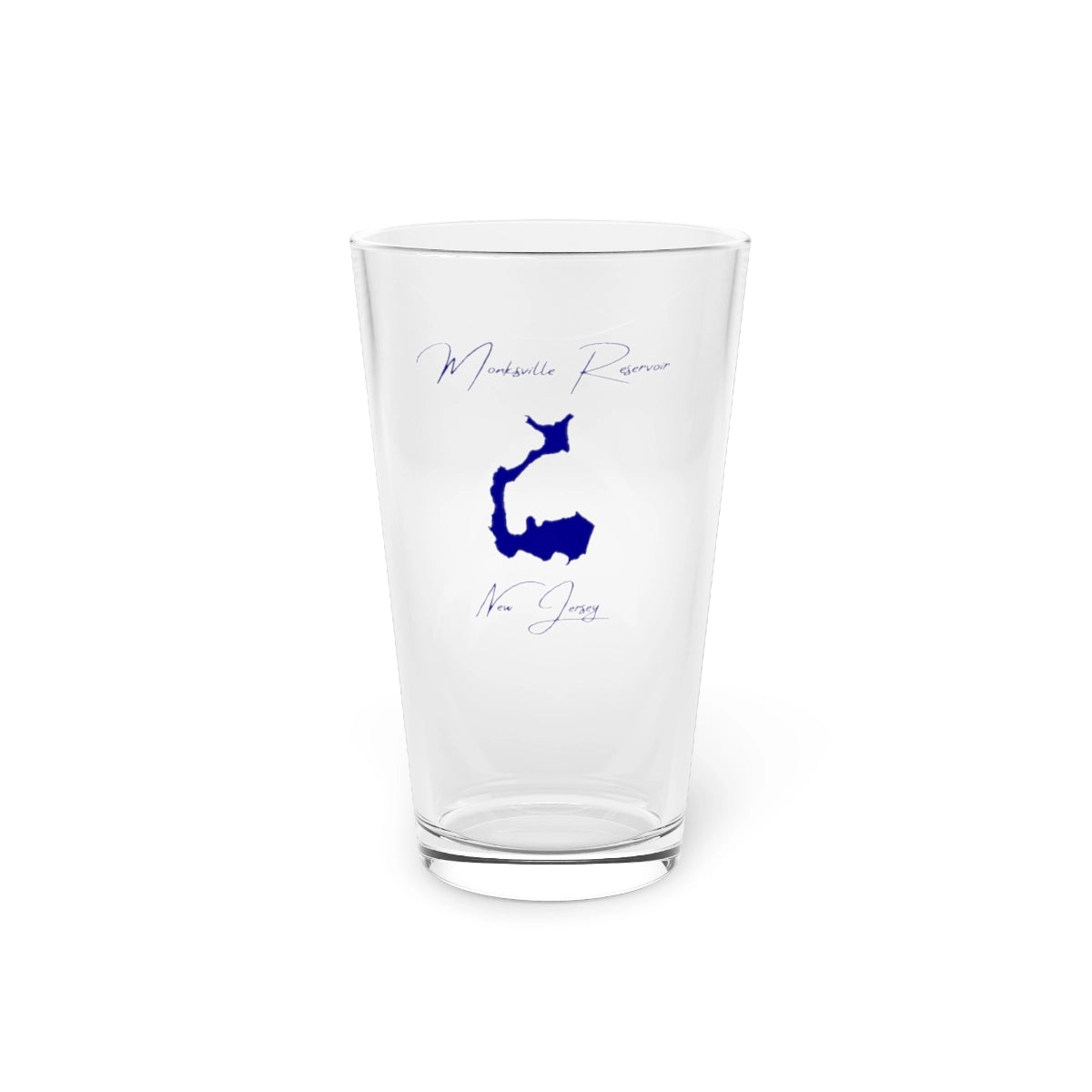 New  Jersey  Monksville  Reservoir  16oz  Pint  Glass  front  position  view  from  front  16oz.webp