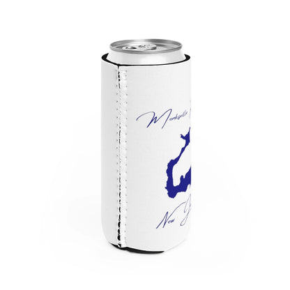 New  Jersey  Monksville  Reservoir  Slim  Can  Koozie  all  position  view  from  right  white.webp