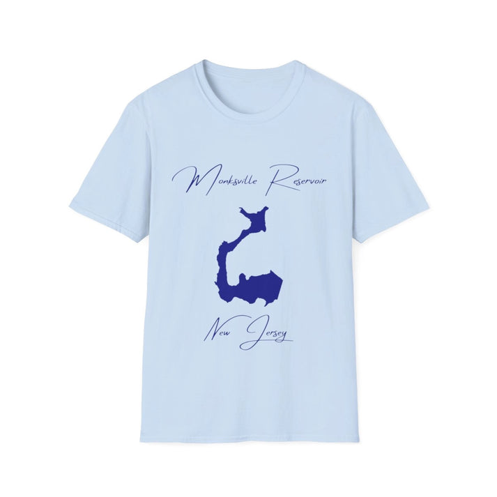 New  Jersey  Monksville  Reservoir  T-shirt  front  position  view  from  front  light  blue.webp