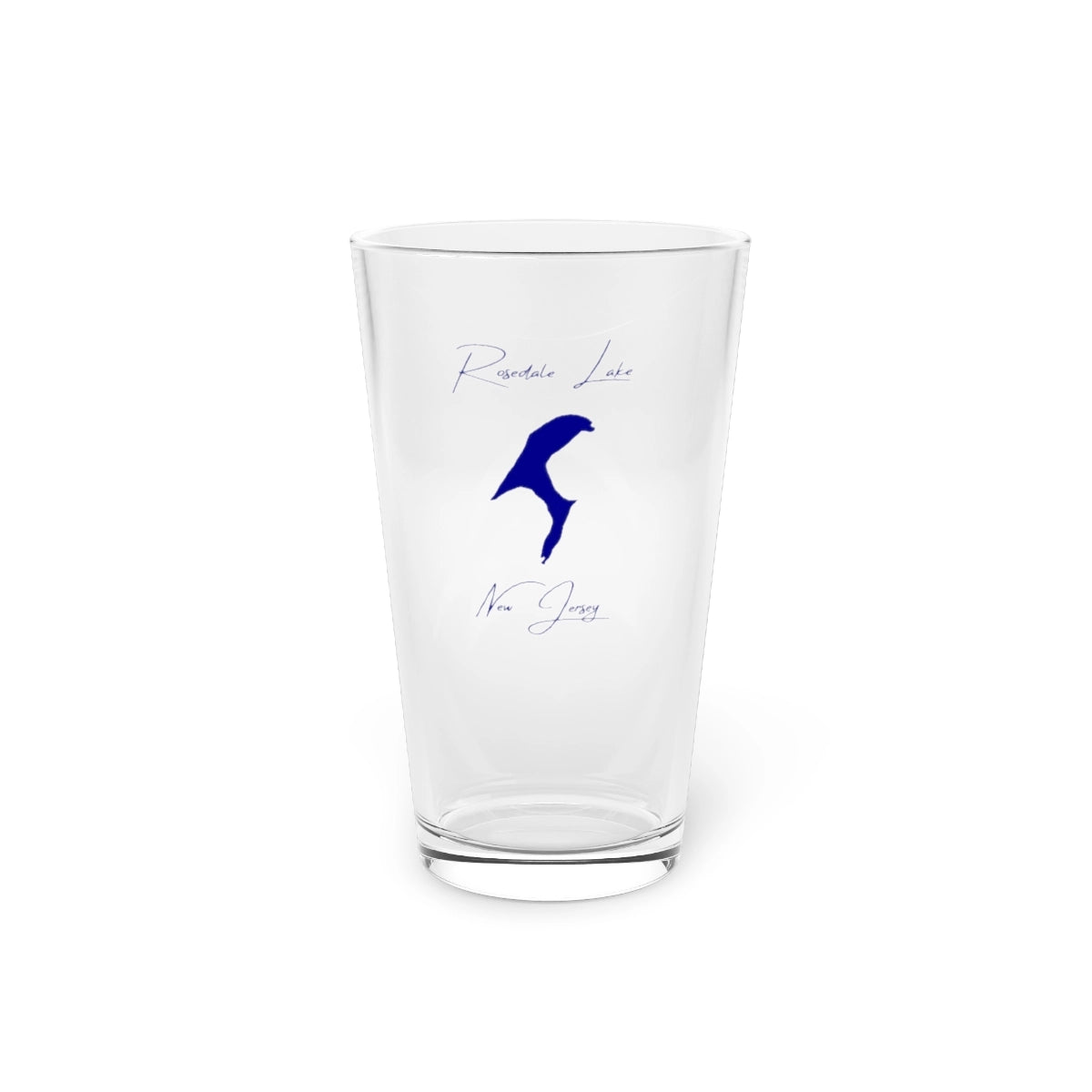 New  Jersey  Rosedale  Lake  16oz  Pint  Glass  front  position  view  from  front  16oz.webp