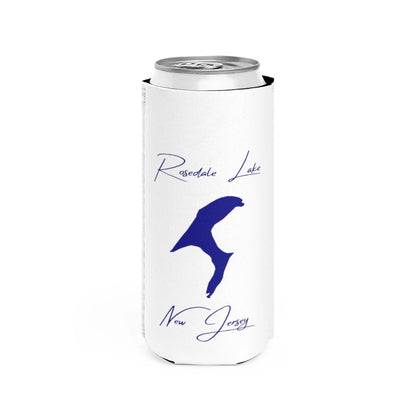 New  Jersey  Rosedale  Lake  Slim  Can  Koozie  front  position  view  from  front  white.webp