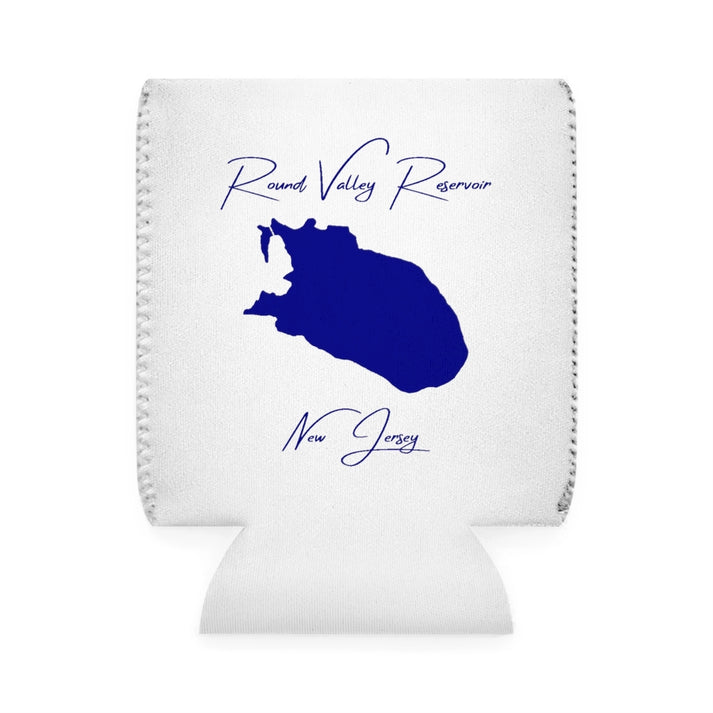 New  Jersey  Round  Valley  Reservoir  Can  Koozie  front  position  view  from  front-1  white.webp
