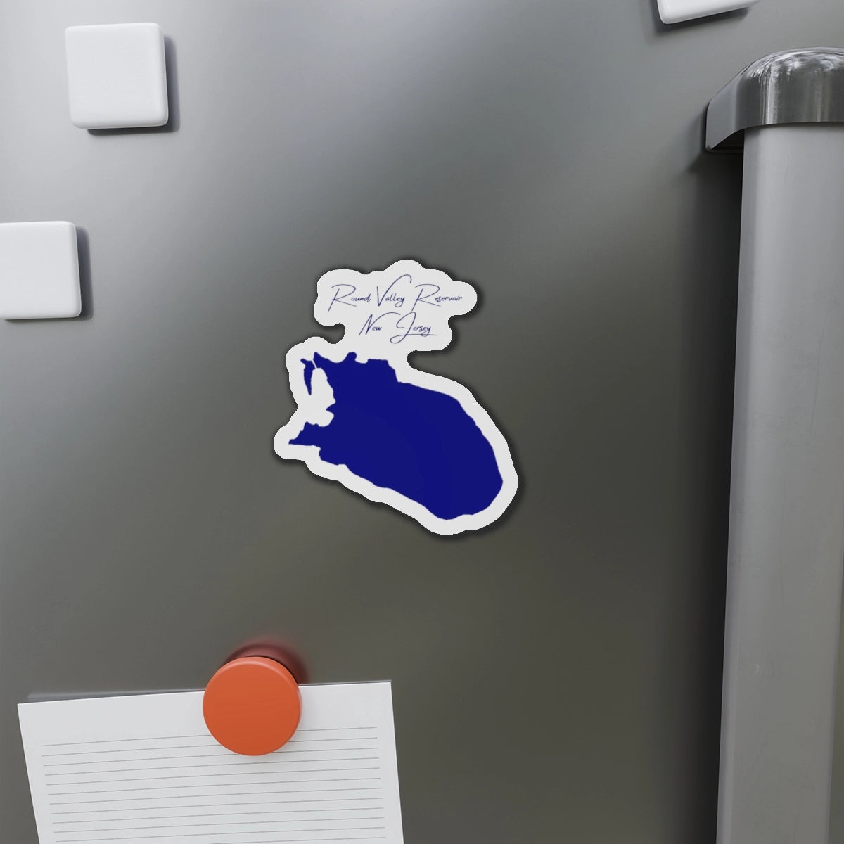 New  Jersey  Round  Valley  Reservoir  Die  Cut  Magnet  front  position  view  from  context-1  4  x  4.webp