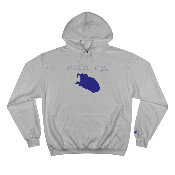 New  Jersey  Round  Valley  Reservoir  Hoodie  front  position  view  from  front  light  steel.webp