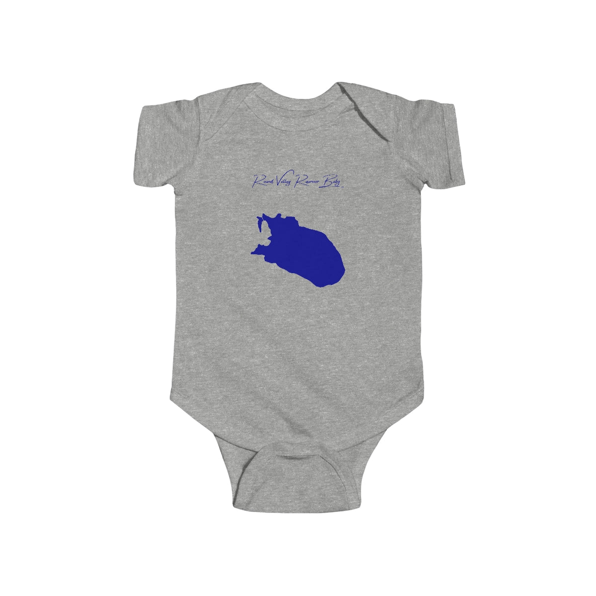 New  Jersey  Round  Valley  Reservoir  Onesie  front  position  view  from  front  heather.webp