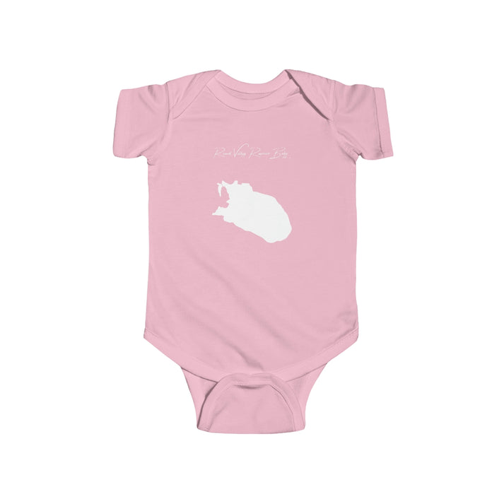 New  Jersey  Round  Valley  Reservoir  Onesie  front  position  view  from  front  pink.webp