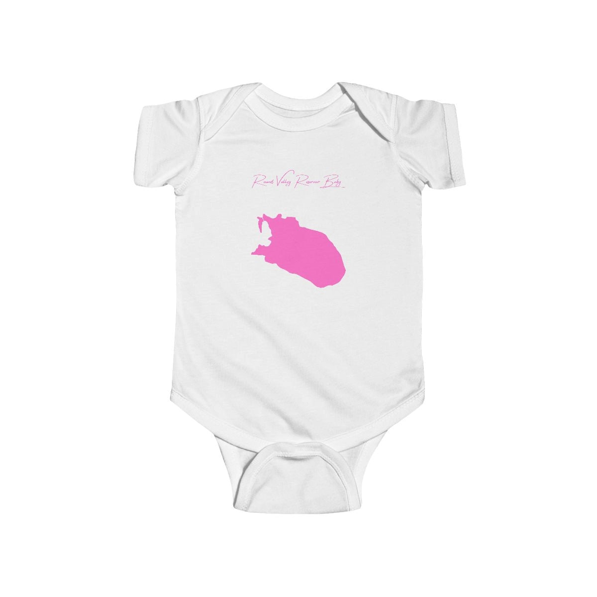 New  Jersey  Round  Valley  Reservoir  Onesie  front  position  view  from  front  white.webp