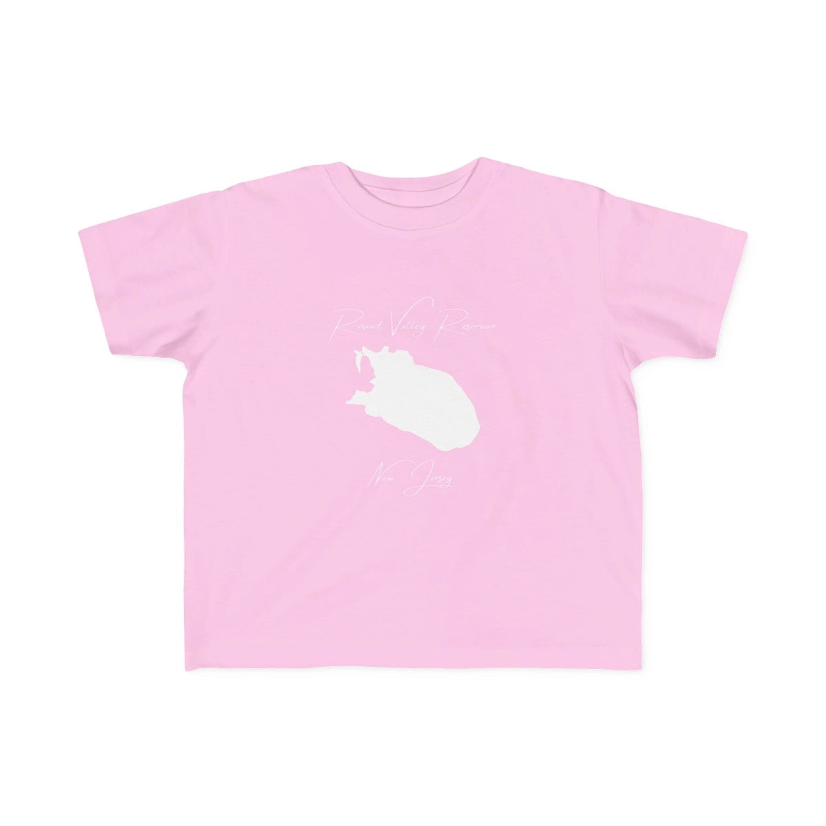 New  Jersey  Round  Valley  Reservoir  Toddler  T-shirt  front  position  view  from  front  pink.webp