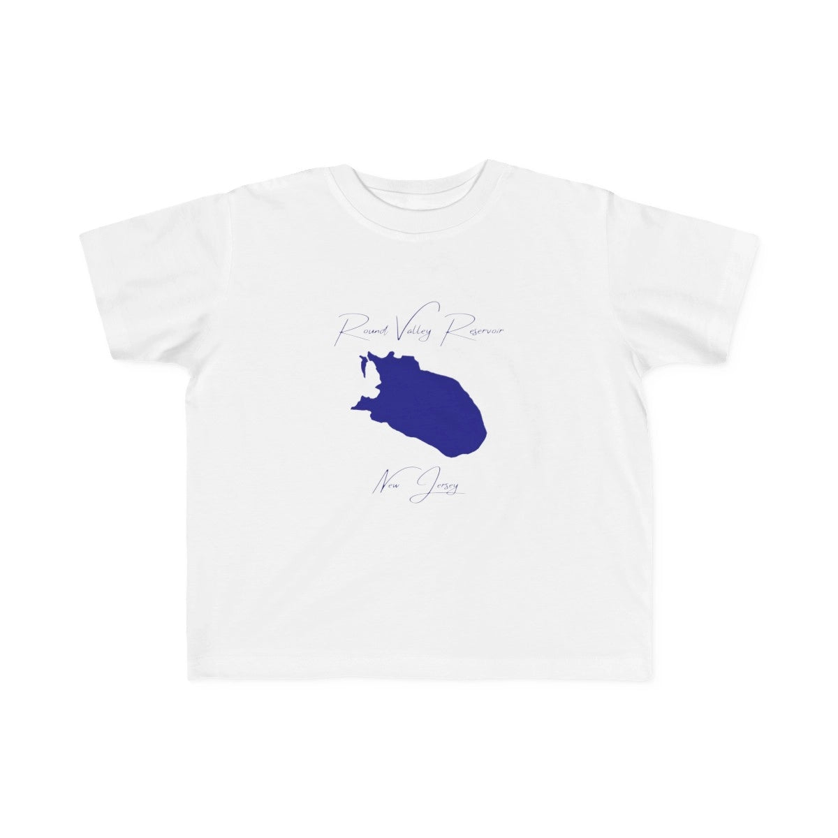 New  Jersey  Round  Valley  Reservoir  Toddler  T-shirt  front  position  view  from  front  white.webp