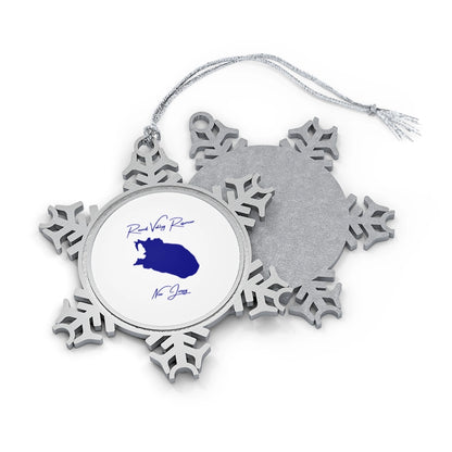 New  Jersey  Round  Valley  Reservoir  XMAS  Ornament  front  position  view  from  front-and-back  one  size.webp